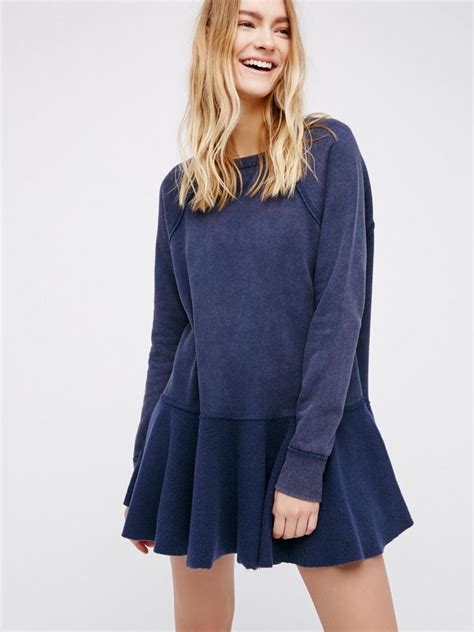 free people oversized sweatshirt dress